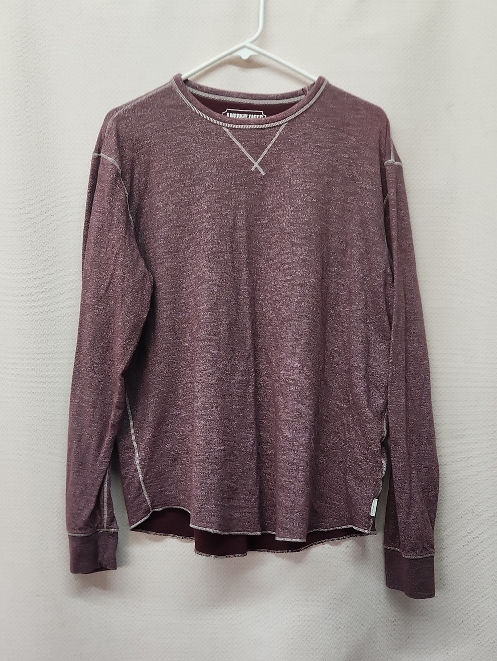 Weatherproof Men's Long-Sleeve Crewneck Shirt - Dusty Mauve
